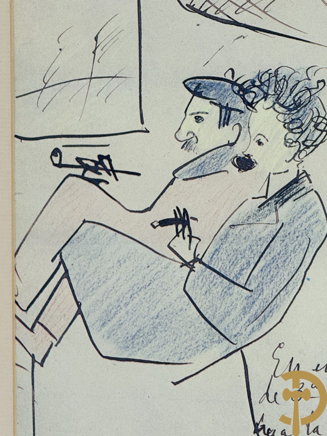 PICASSO (naar) Vijf ludieke prenten met personages - seriegrafieën