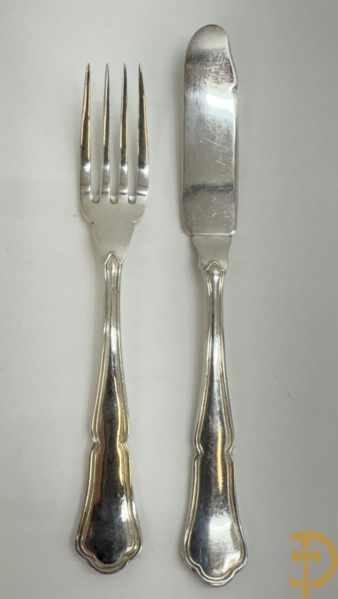 Lot verzilverde couverts w.o. Frionnet François en Wiskemann