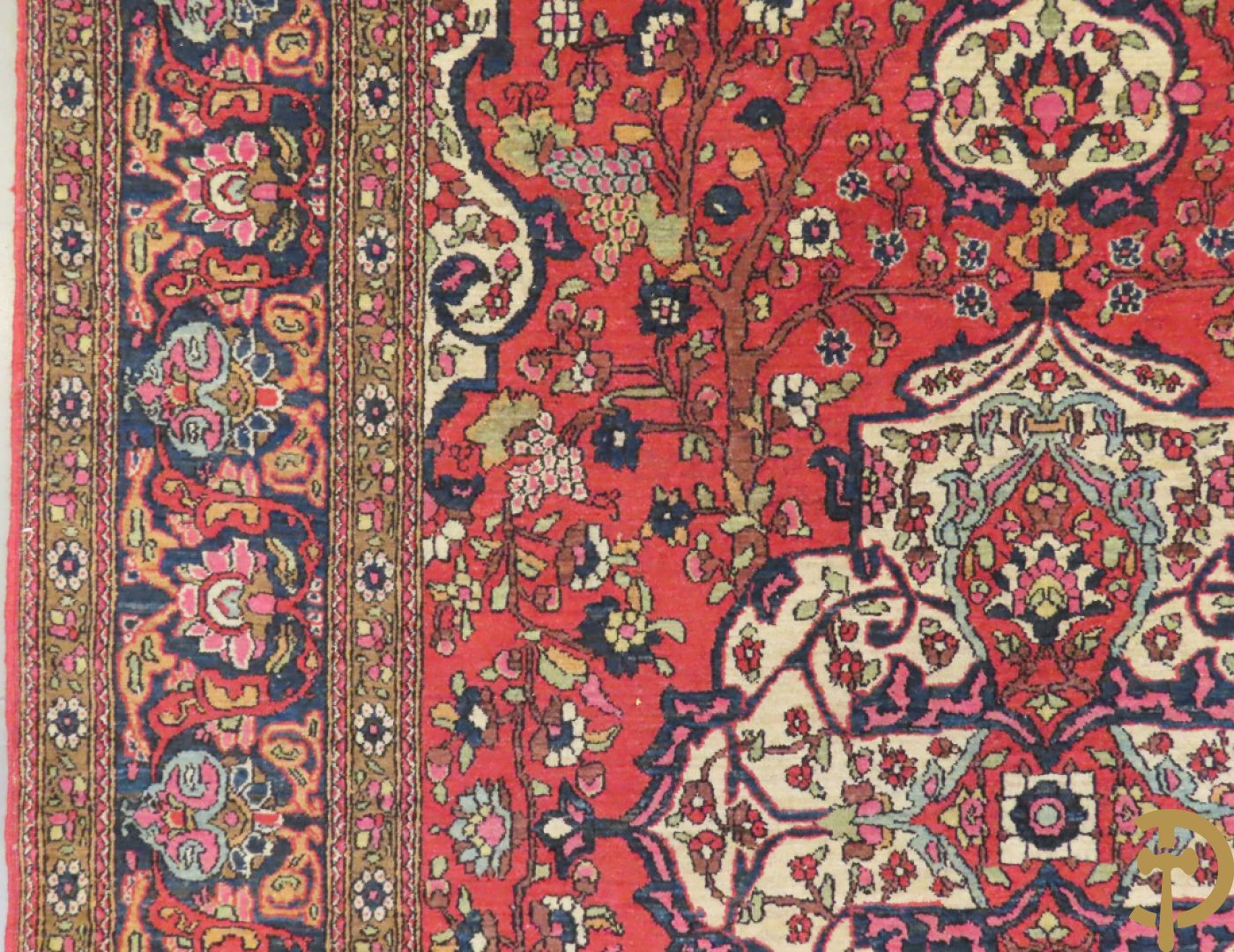 Perzisch handgeknoopt tapijt Ispahan, vroeg 20e