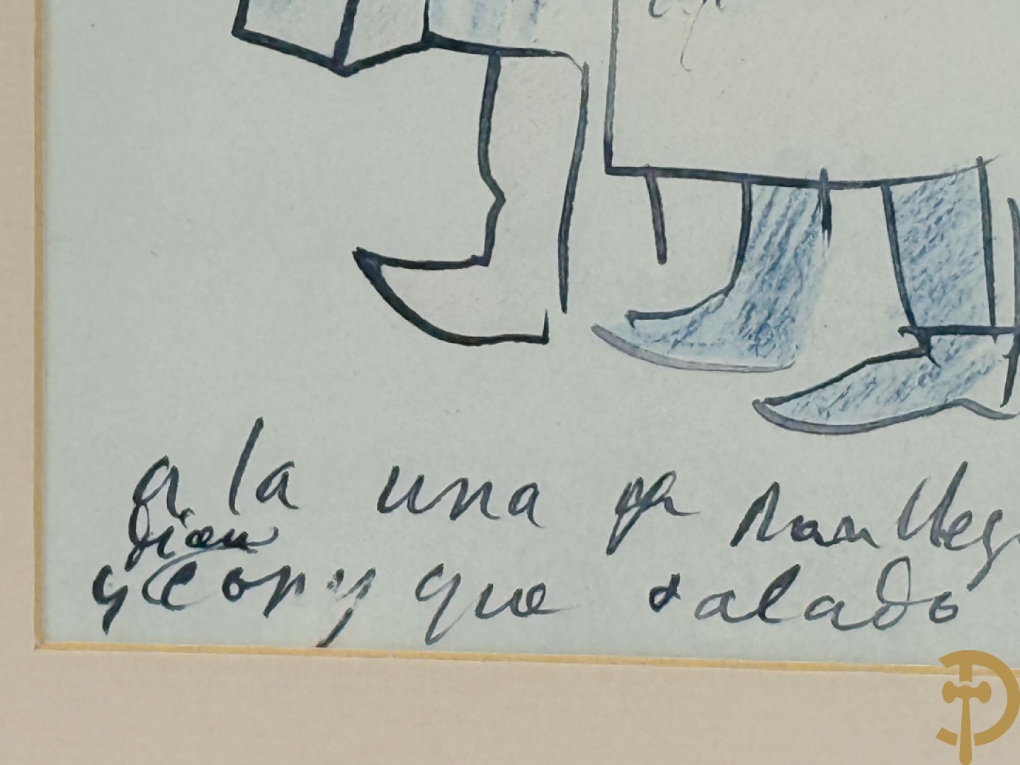 PICASSO (naar) Vijf ludieke prenten met personages - seriegrafieën