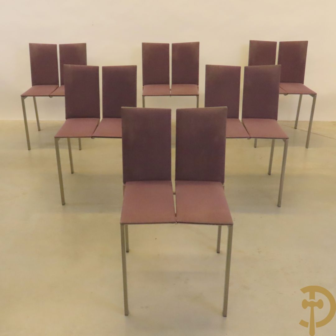 Set van zes design stoelen 
