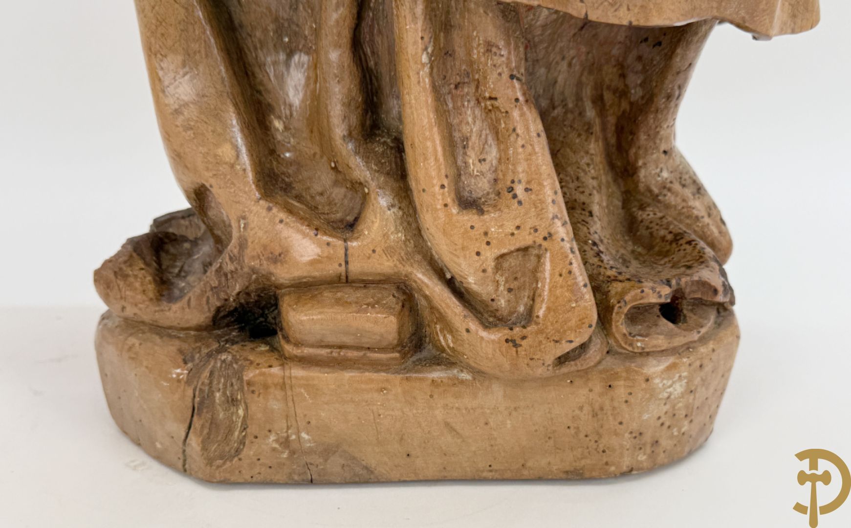 Houtgesculpteerd Mariabeeld, 18e