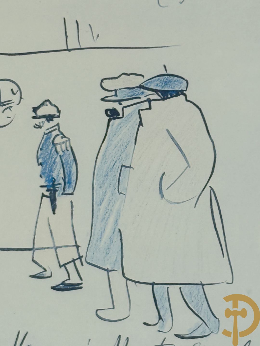 PICASSO (naar) Vijf ludieke prenten met personages - seriegrafieën