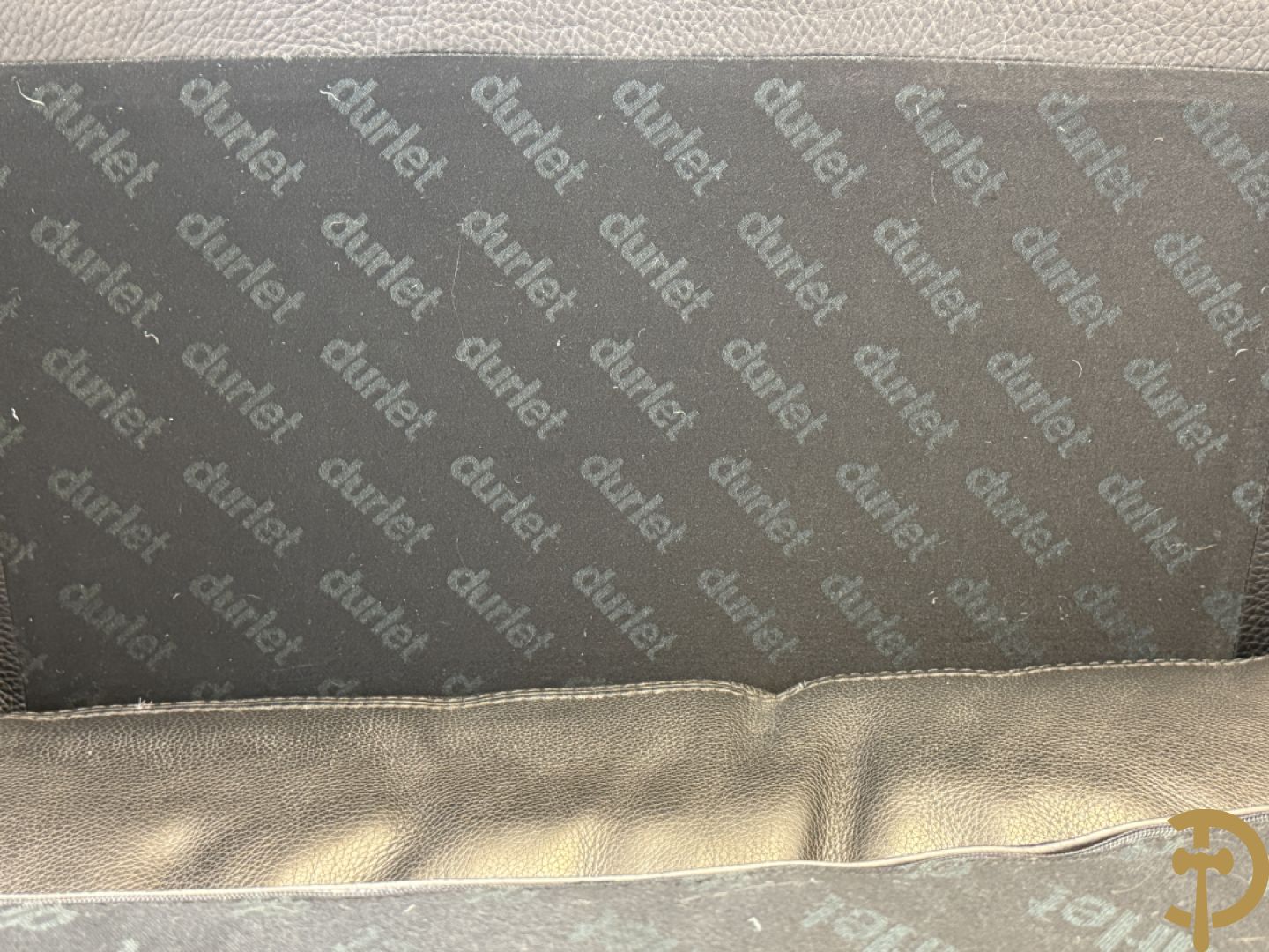 Zwart lederen design driezit Durlet