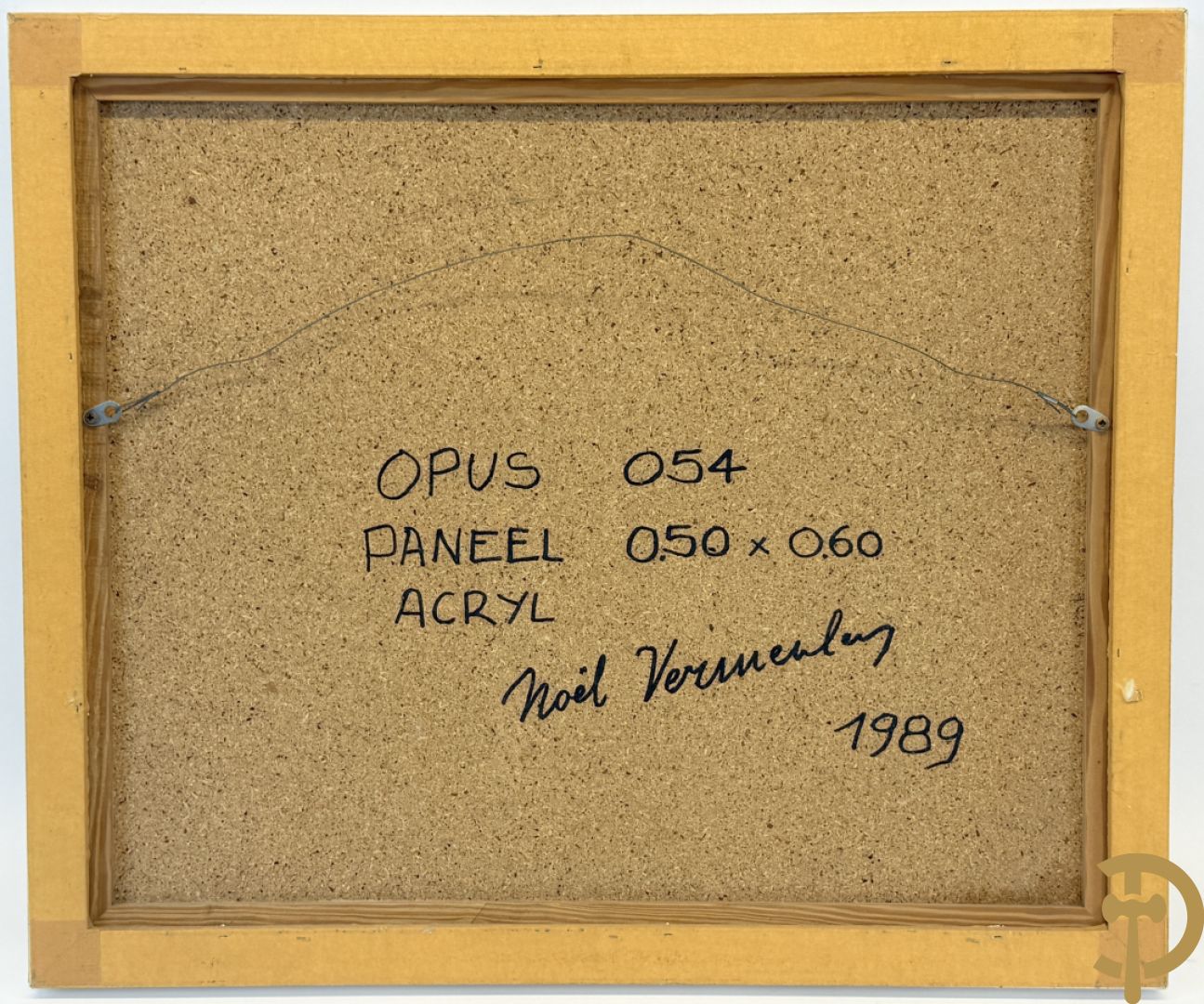 VERMEULEN N. verso getekend en gedateerd 1989 