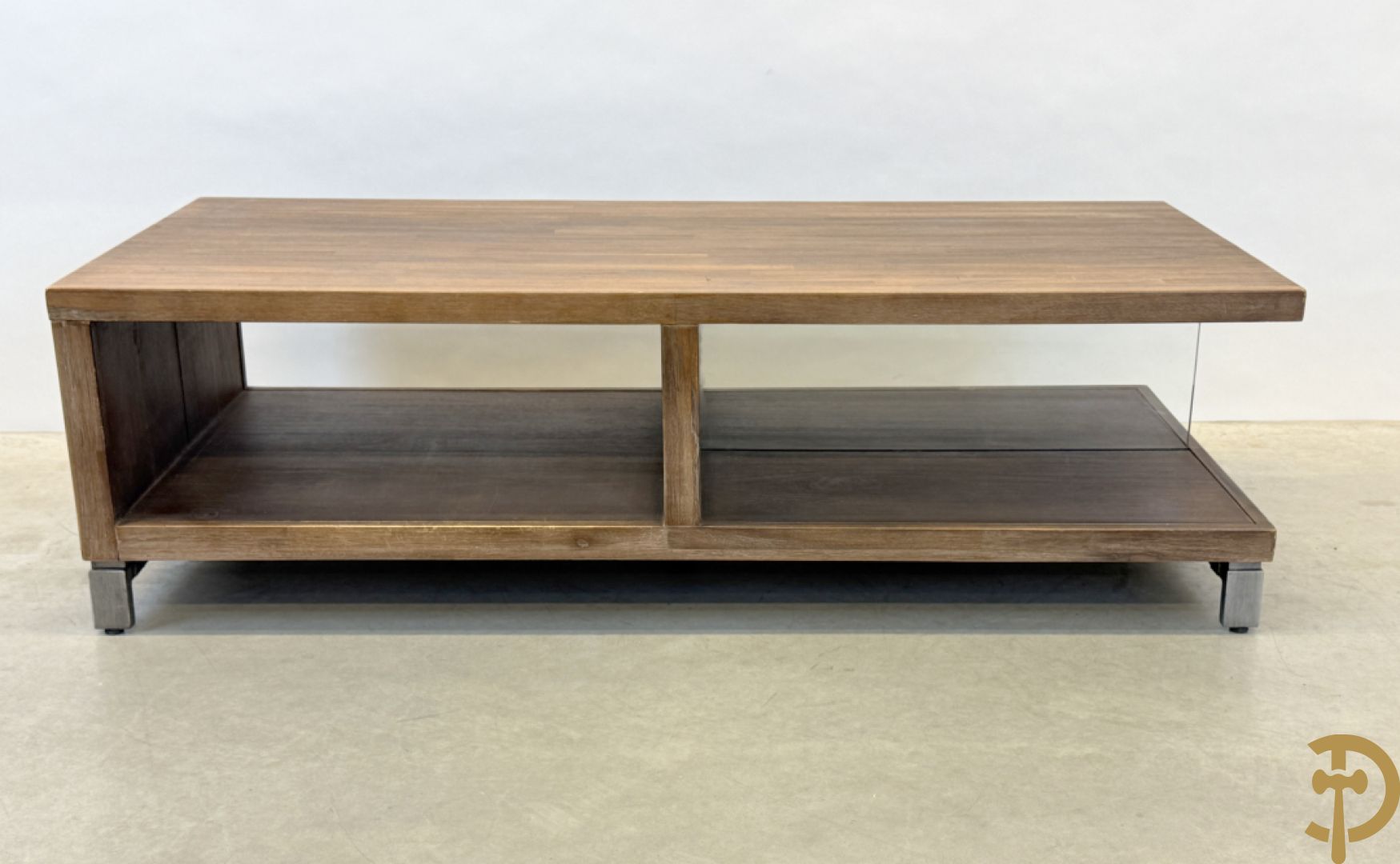 Lage salontafel in teakhout