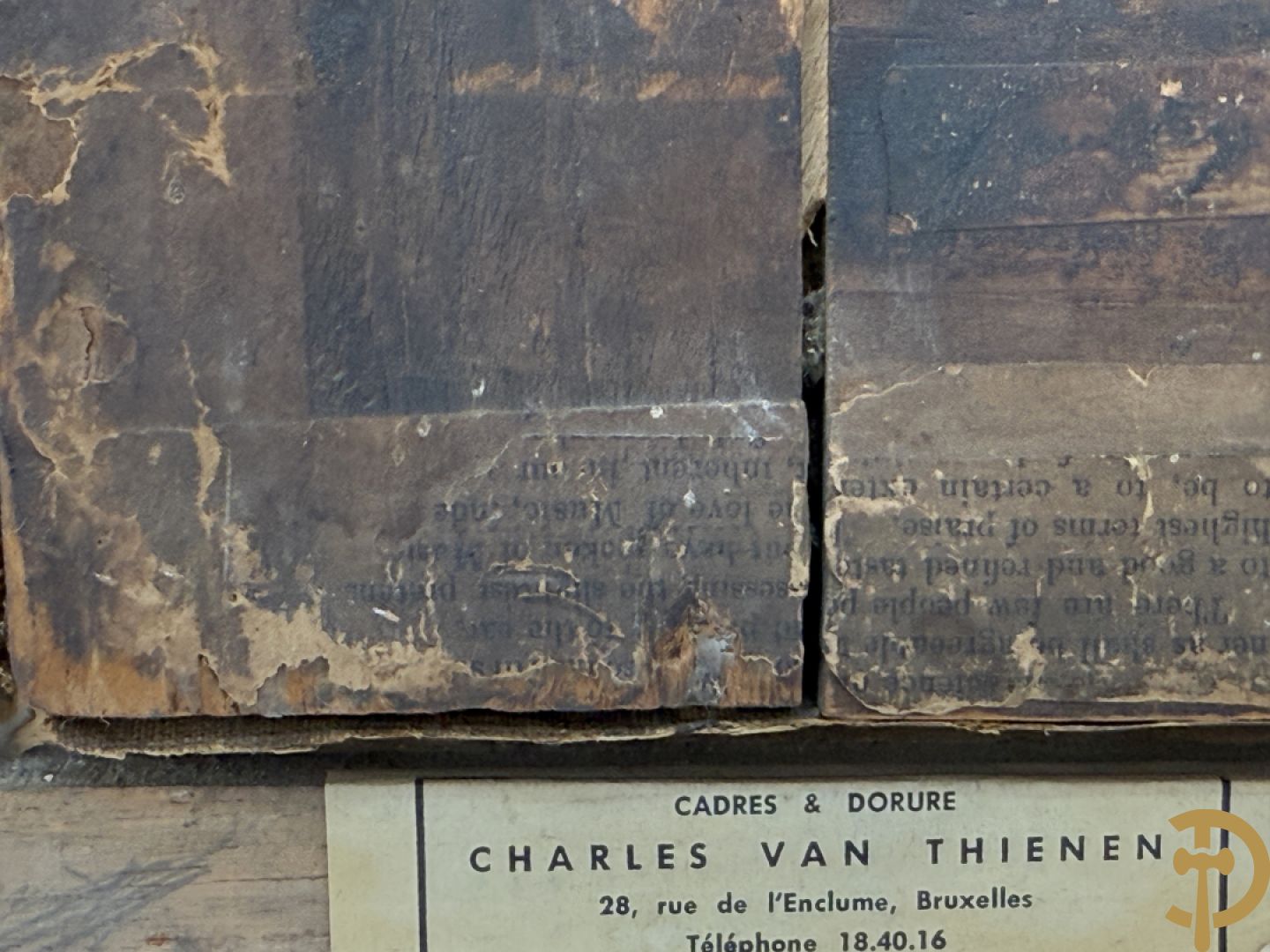 Onleesbaar getekend links onder, 19e Vlaamse school 