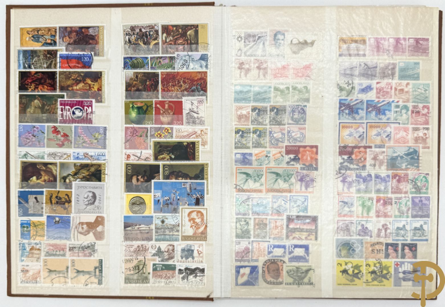 10 postzegelalbums van o.a. Duitsland, Congo, België, ... - Heel divers met veel zeldzame zegels