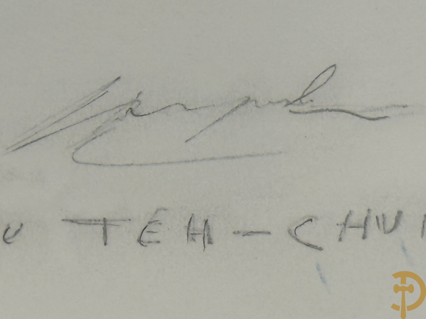 CHU TEH-CHUN getekend en 