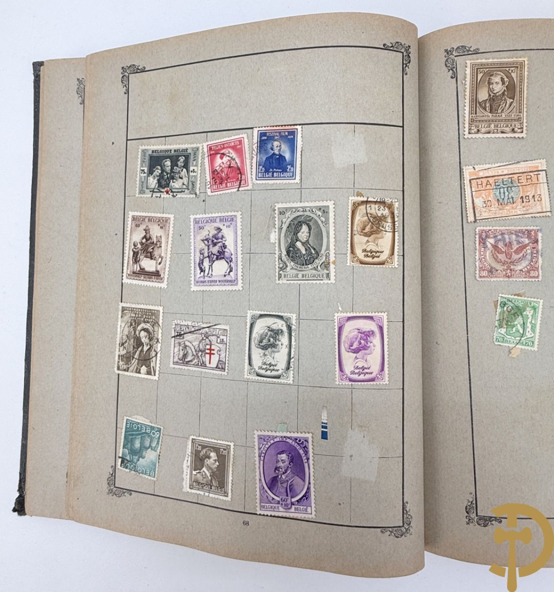 10 postzegelalbums van o.a. Duitsland, Congo, België, ... - Heel divers met veel zeldzame zegels