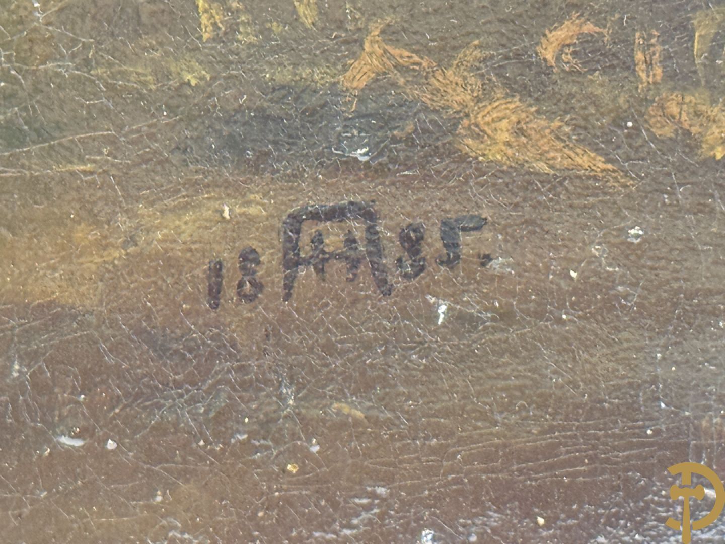 A.H. 1885 gemonogrammeerd rechts onder (August Hörter) 