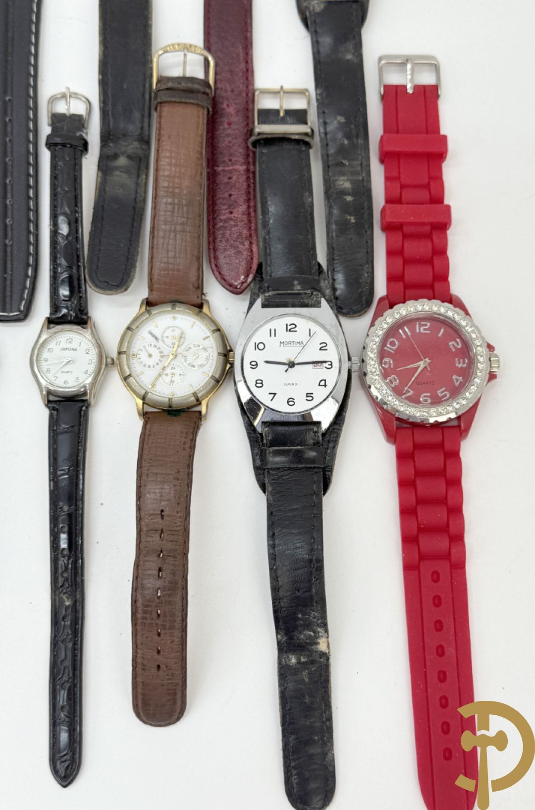 17 herenpolsbanduurwerken Tissot, Festina e.a.