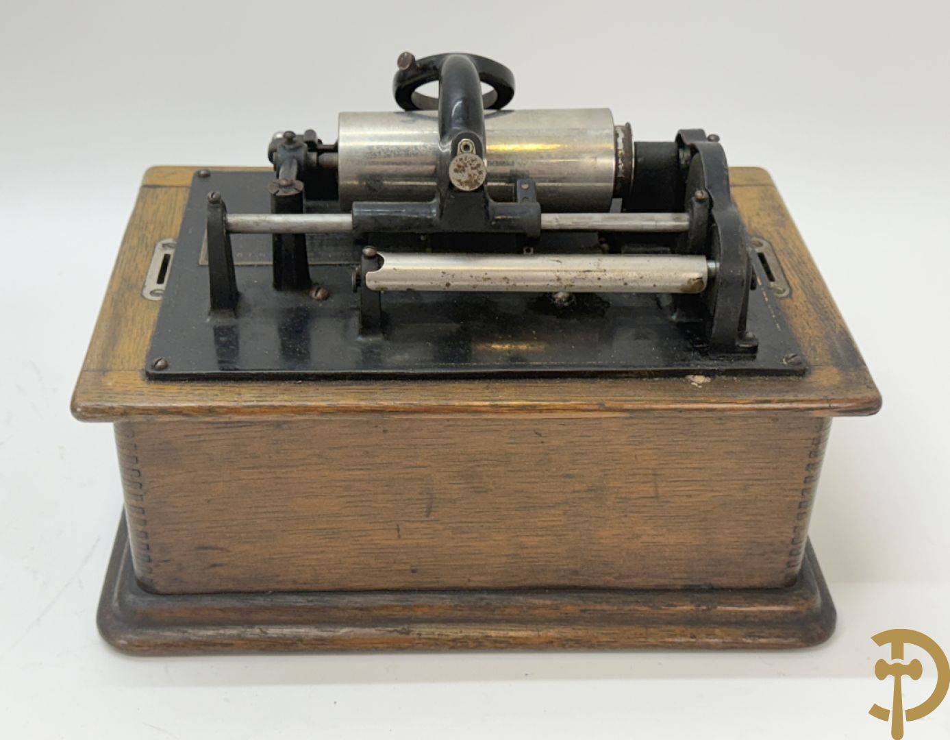 Edison Standard fonograaf met 2 hoorns en rollen (zonder naald)