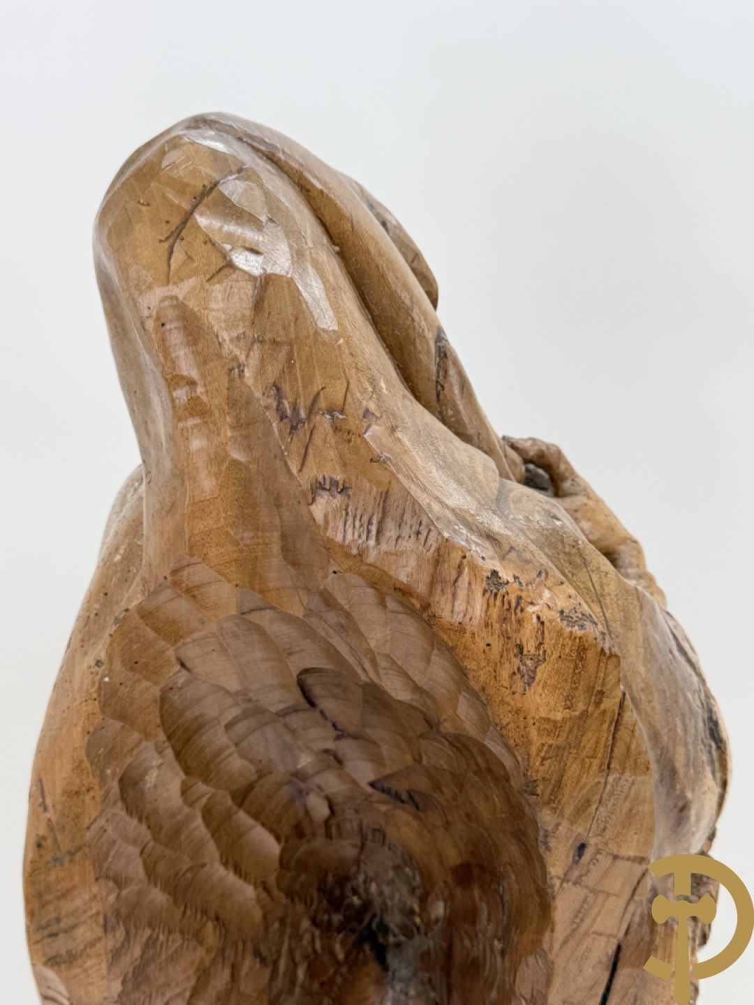 Houtgesculpteerd Mariabeeld, 18e