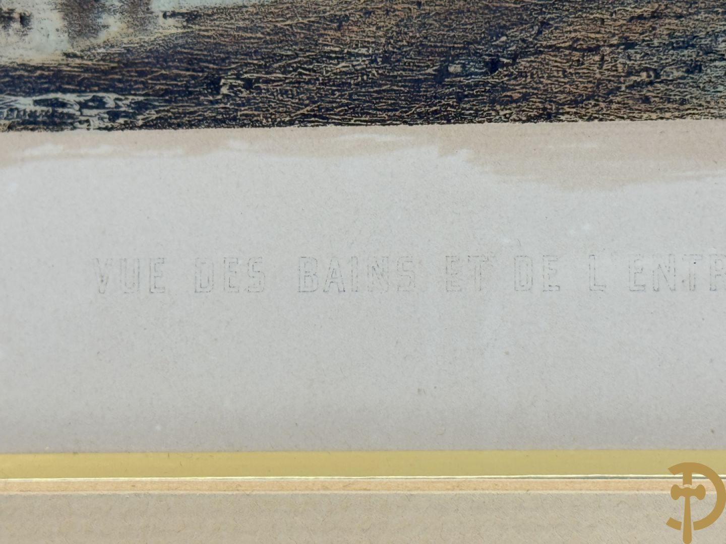 BORREMANS H. (4 stuks) en BUFFA (2 stuks) en CARSE (1 stuk) van - Zeven ingekleurde gravures van Oostende met o.a. Kursaal, vuurtoren, station en pier