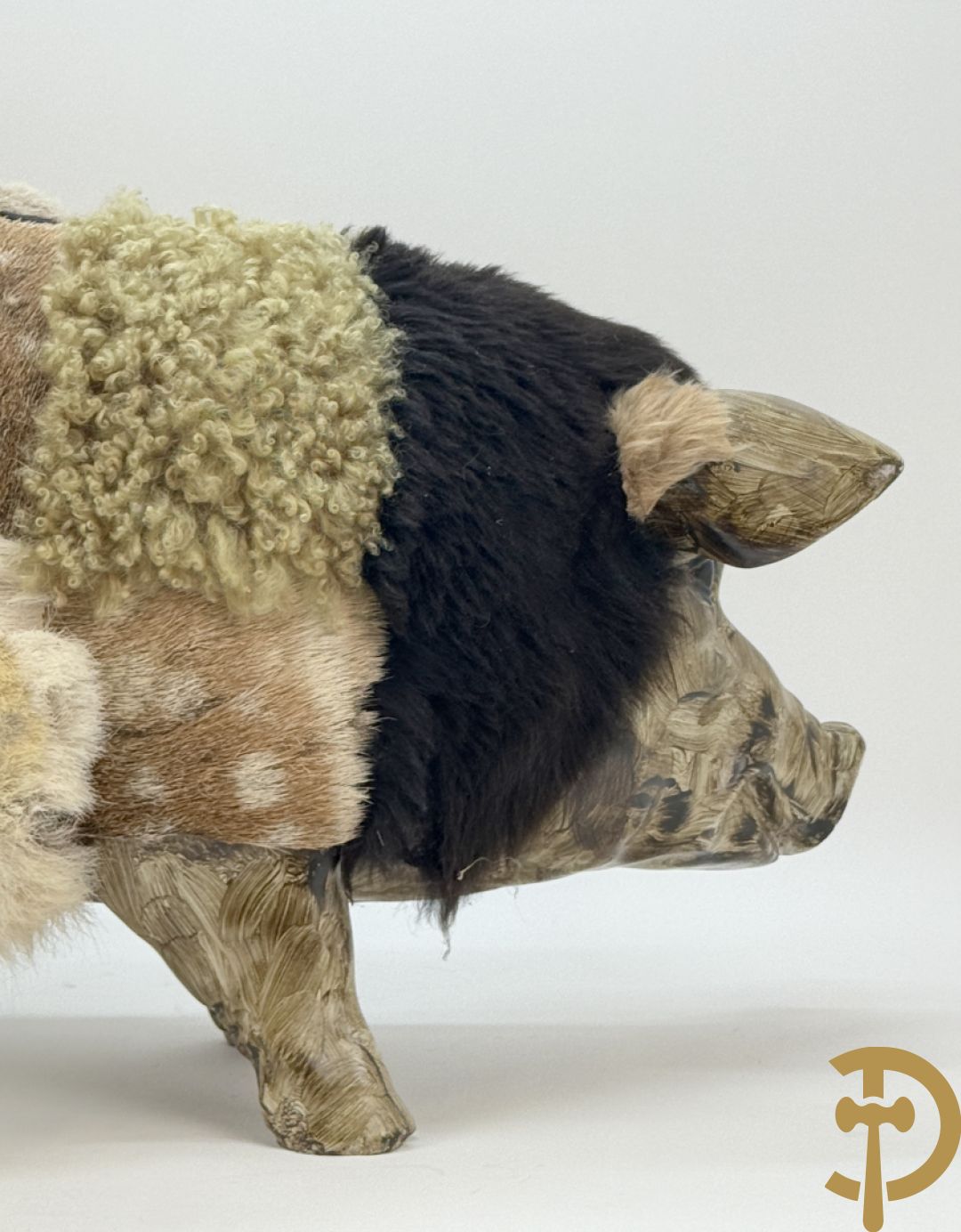 Polyester varken met wol
