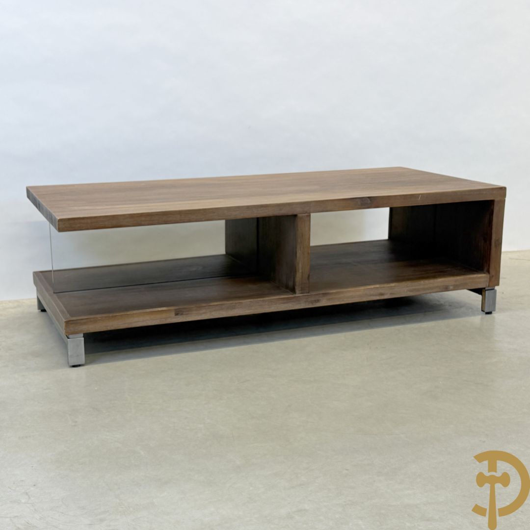 Lage salontafel in teakhout