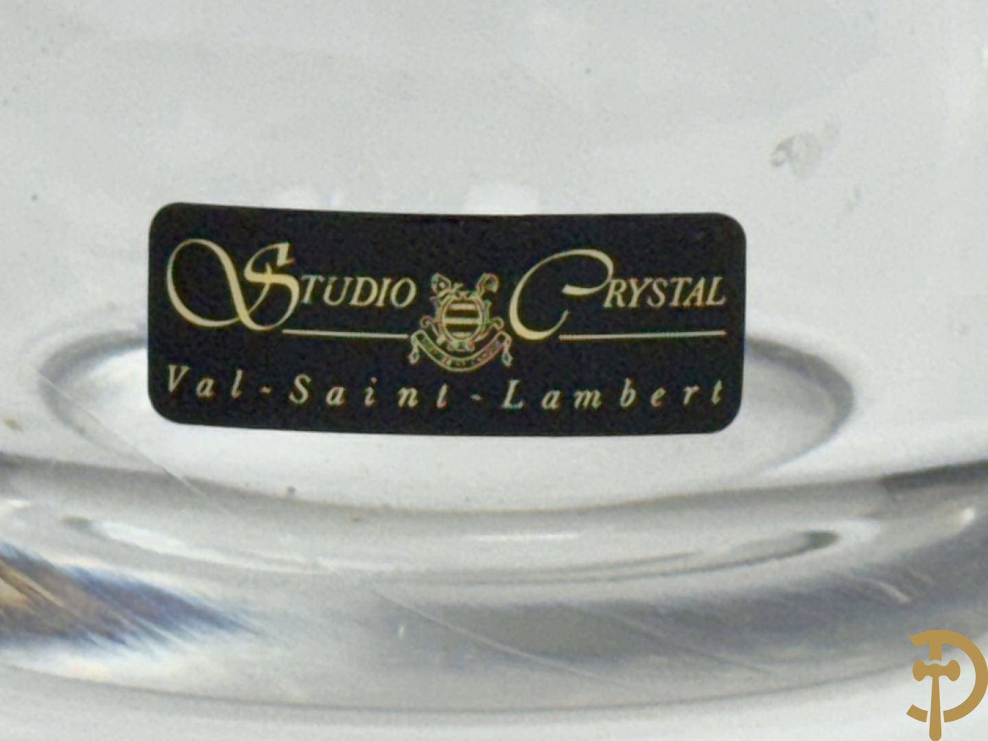 Helder glazen coupe, Collard A., nummer 6 1995, Studio Kristal van Val-Saint-Lambert