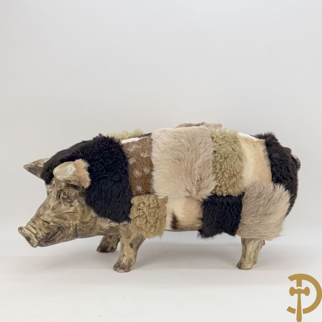 Polyester varken met wol