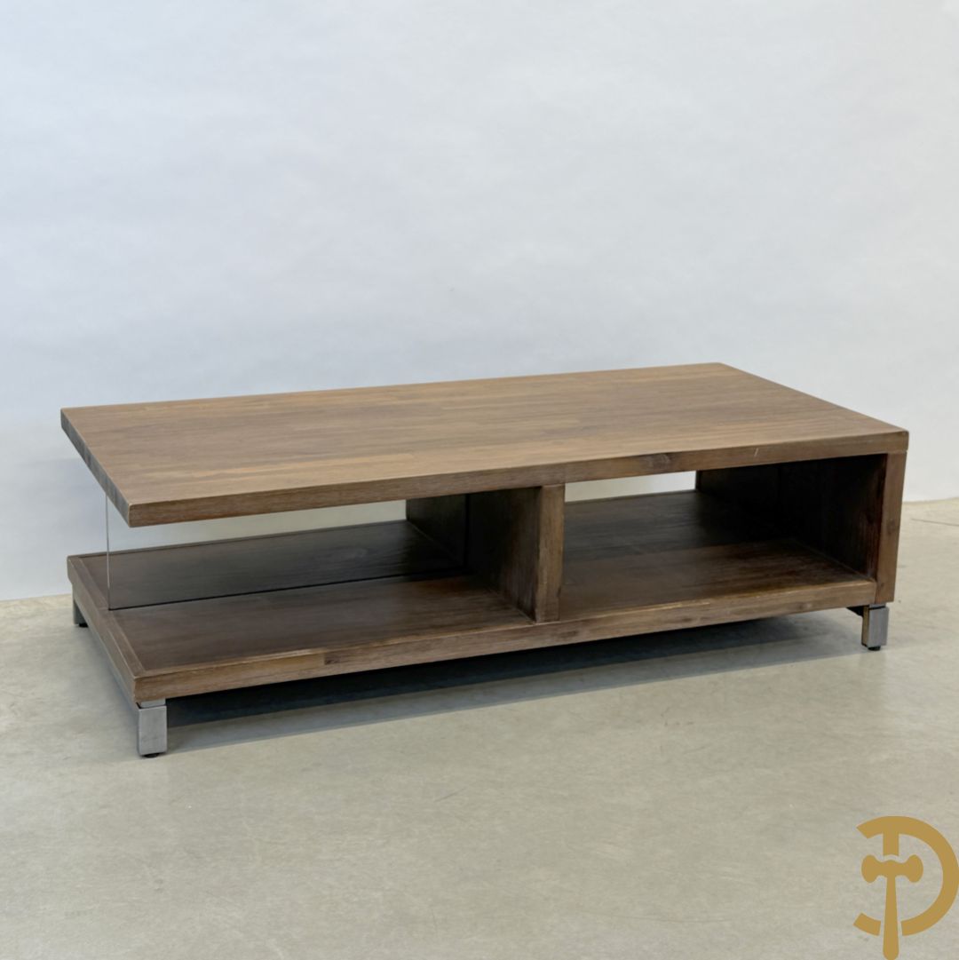 Lage salontafel in teakhout