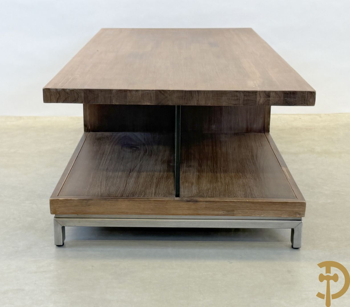 Lage salontafel in teakhout