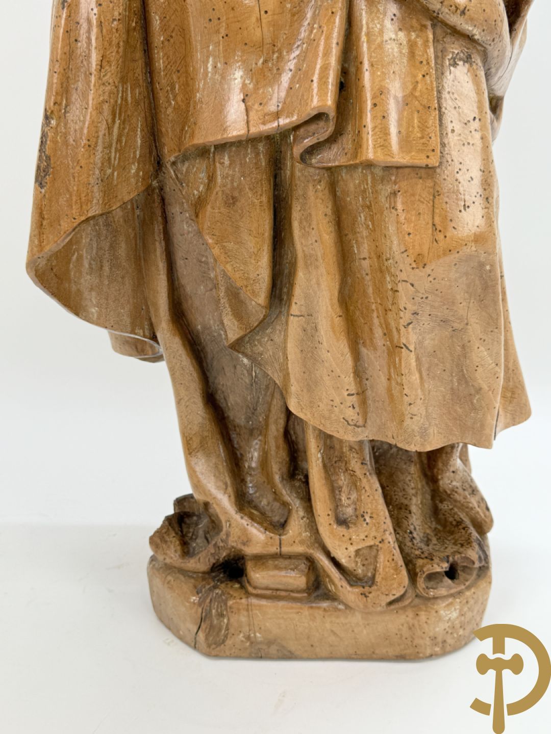 Houtgesculpteerd Mariabeeld, 18e