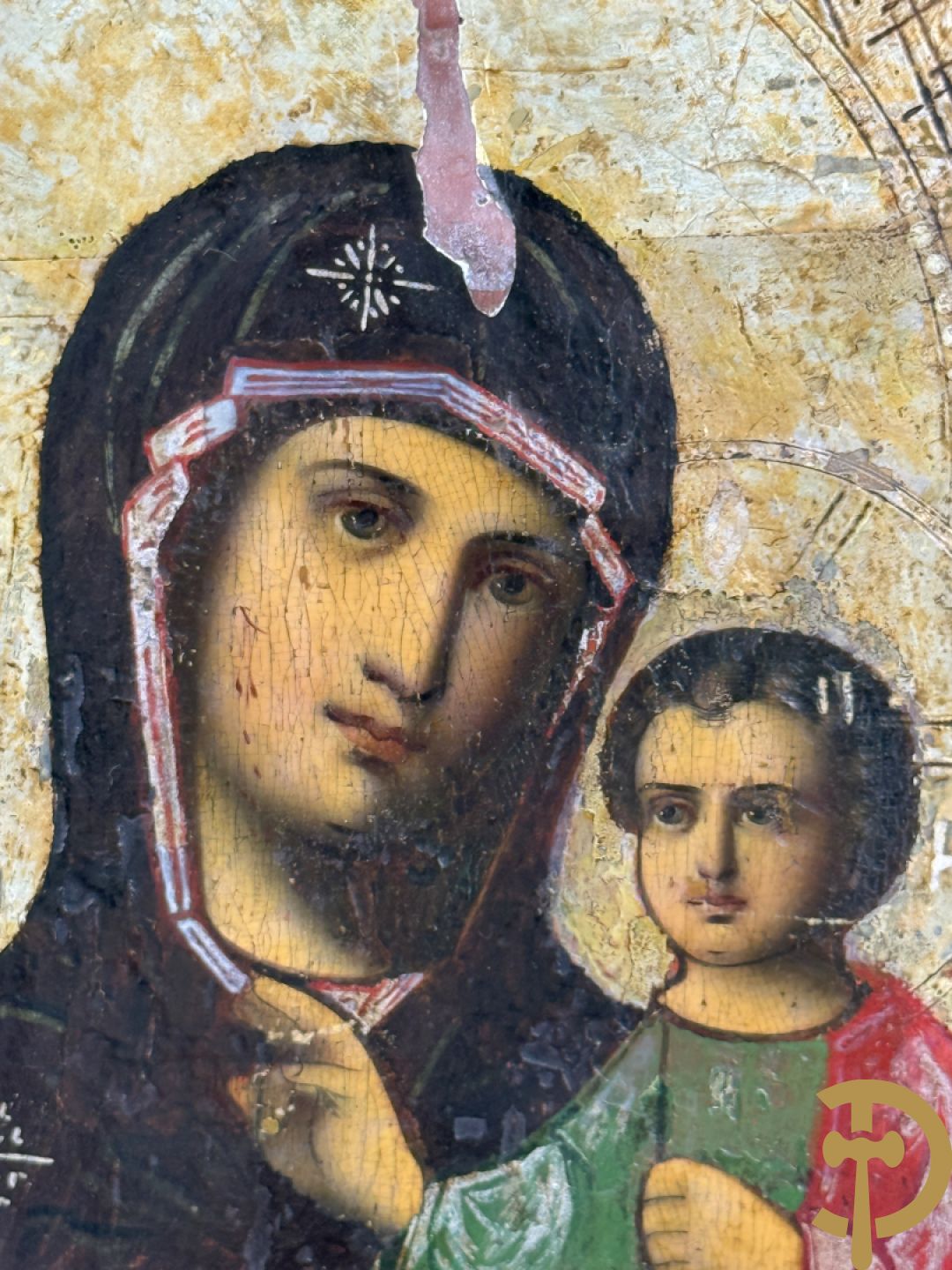 Russische ikoon Madonna met kind