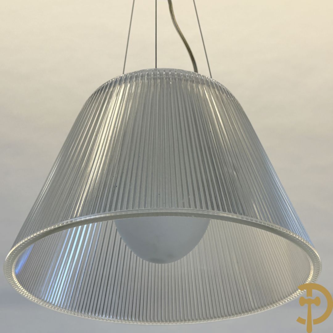 Paar Floss Romeo Moon hanglampen, ontworpen door Starck Philippe