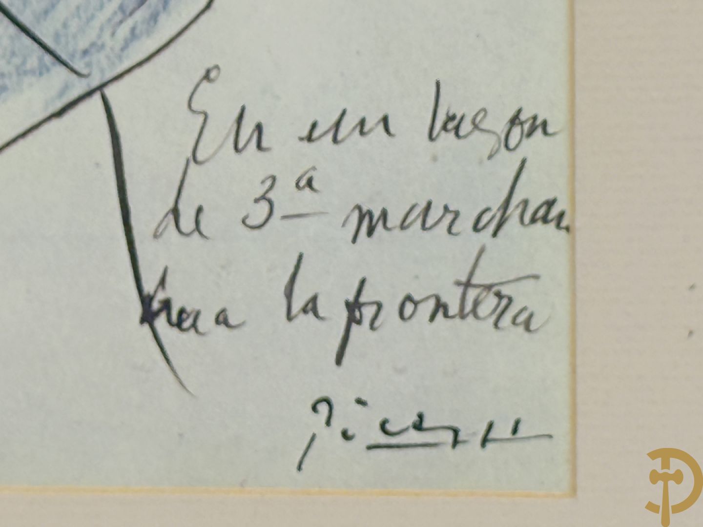 PICASSO (naar) Vijf ludieke prenten met personages - seriegrafieën