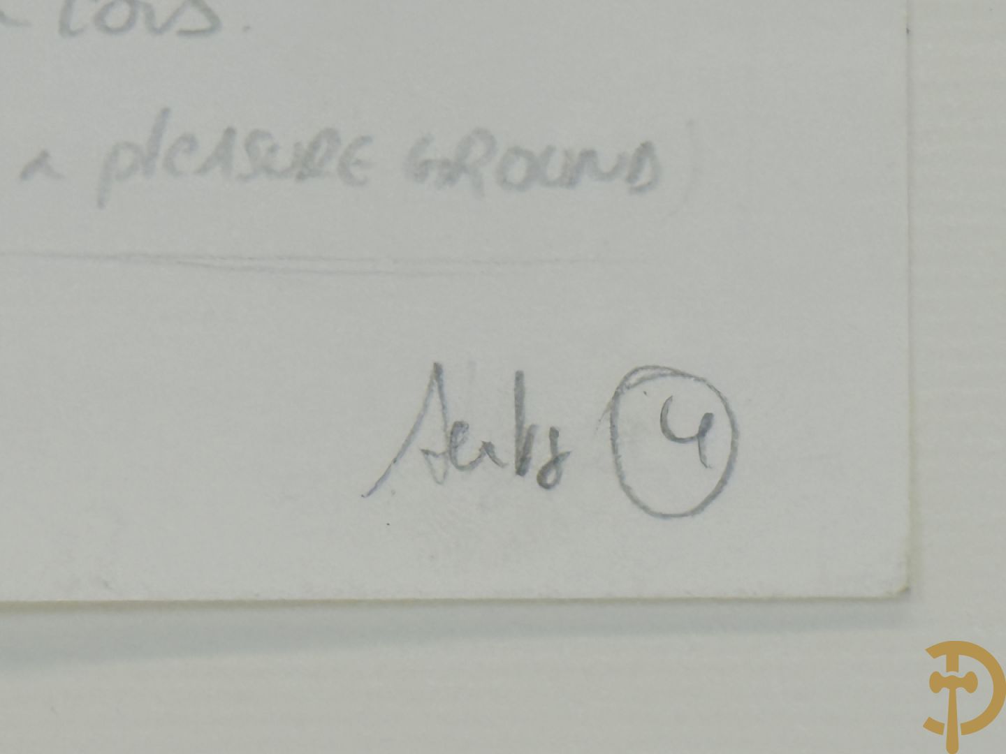 AERTS getekend (Michaël) verso gedateerd 2003 
