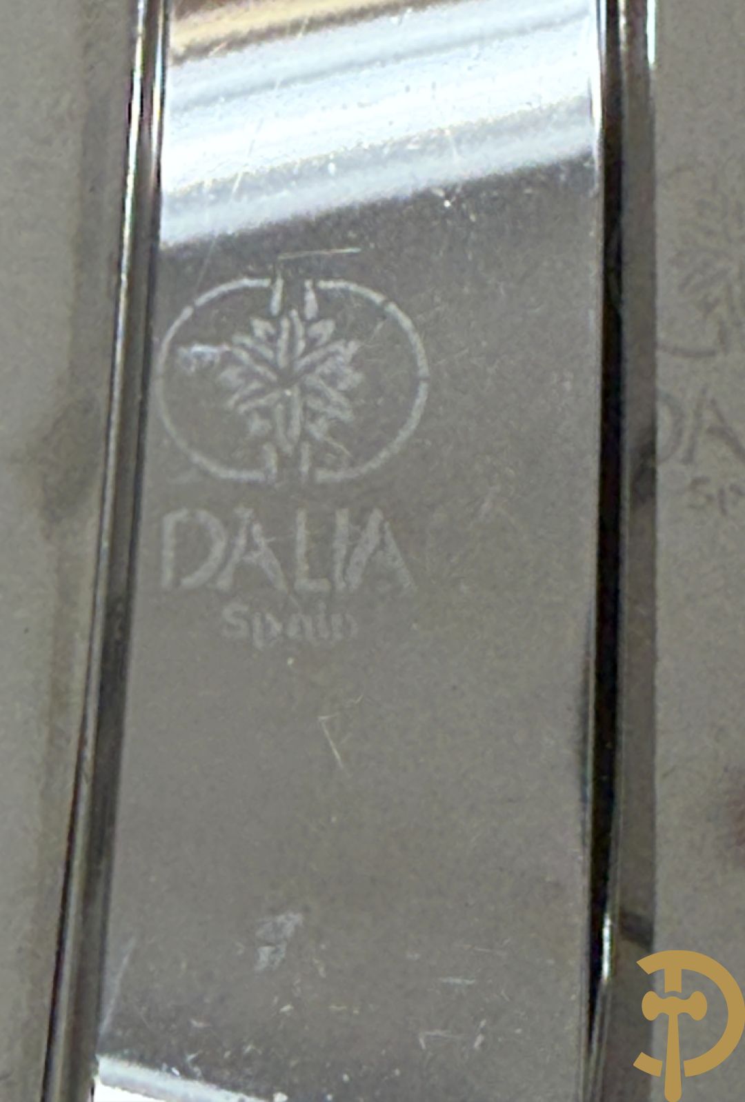 Verzilverd bestek Dalia Spain met verguld bladmotief + bestek eterna + losse stukken en accessoires intel 80