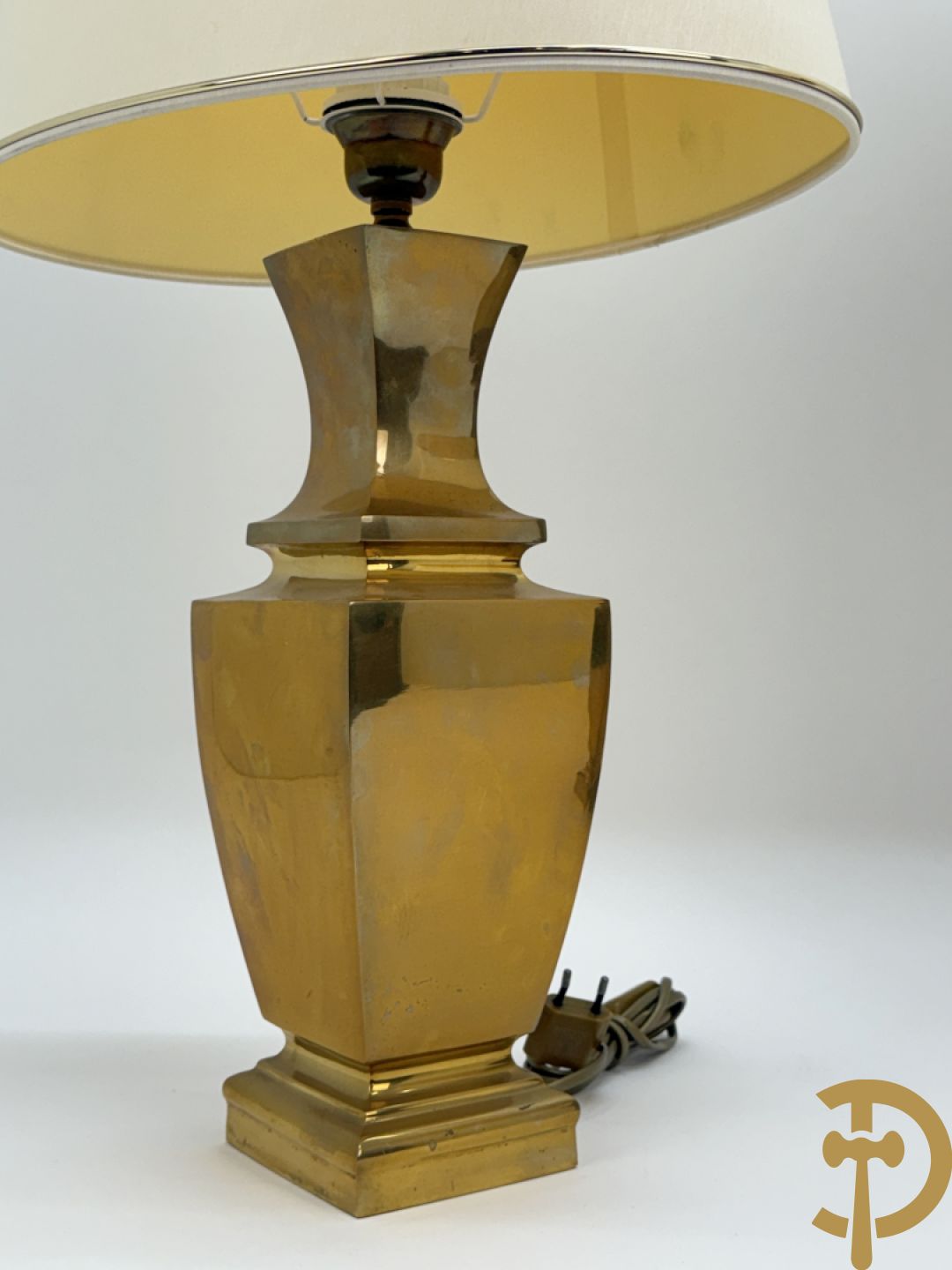 Paar koperen vintage lampadaires, jaren 