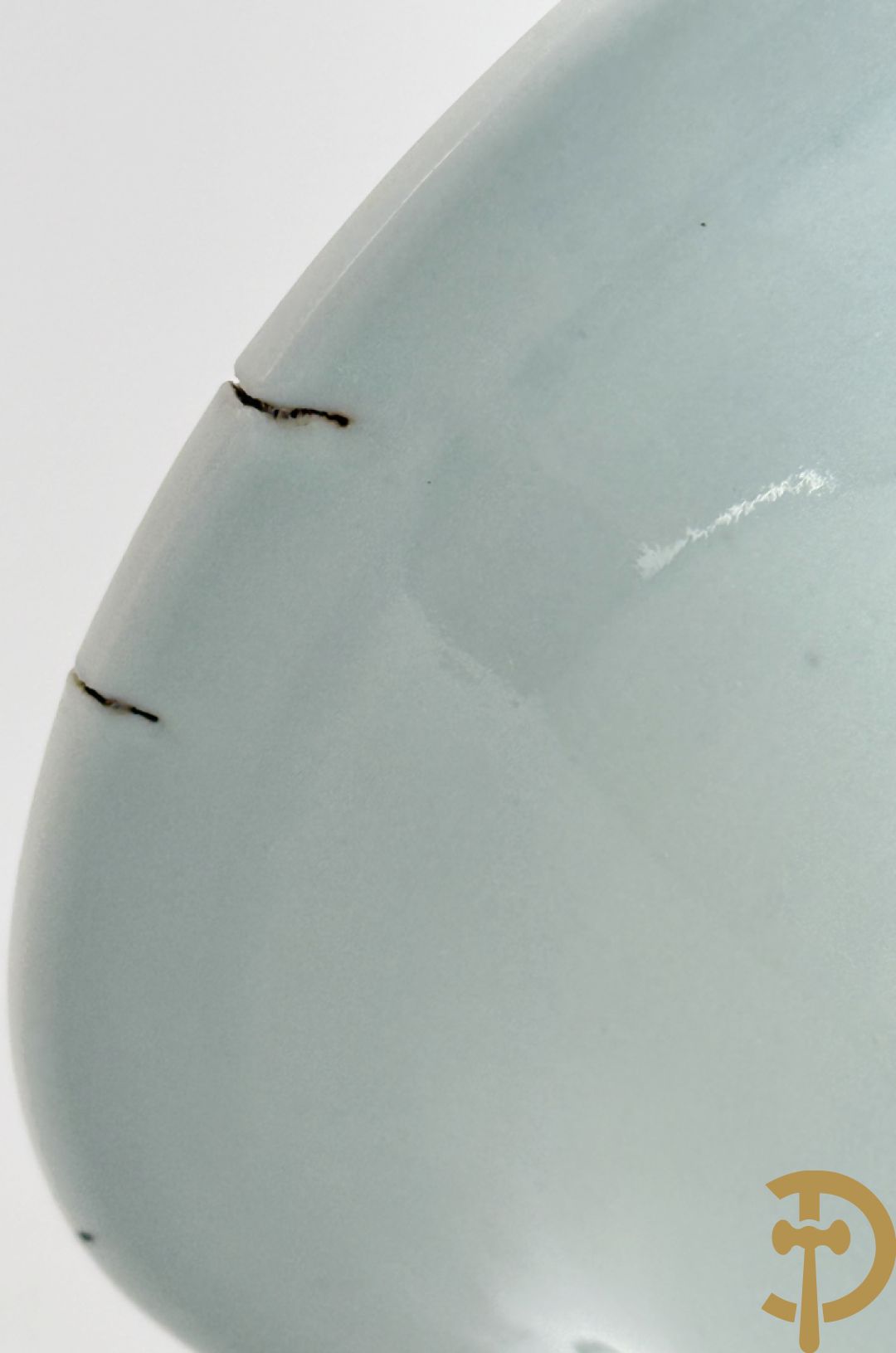 Chinese blauw/witte porseleinen vaas met bloemen en vogeldecor