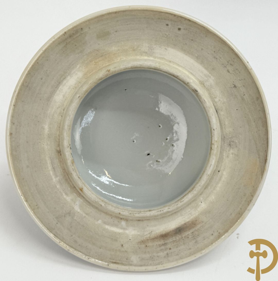 Chinese porseleinen dekselpotiche met bloemendecor