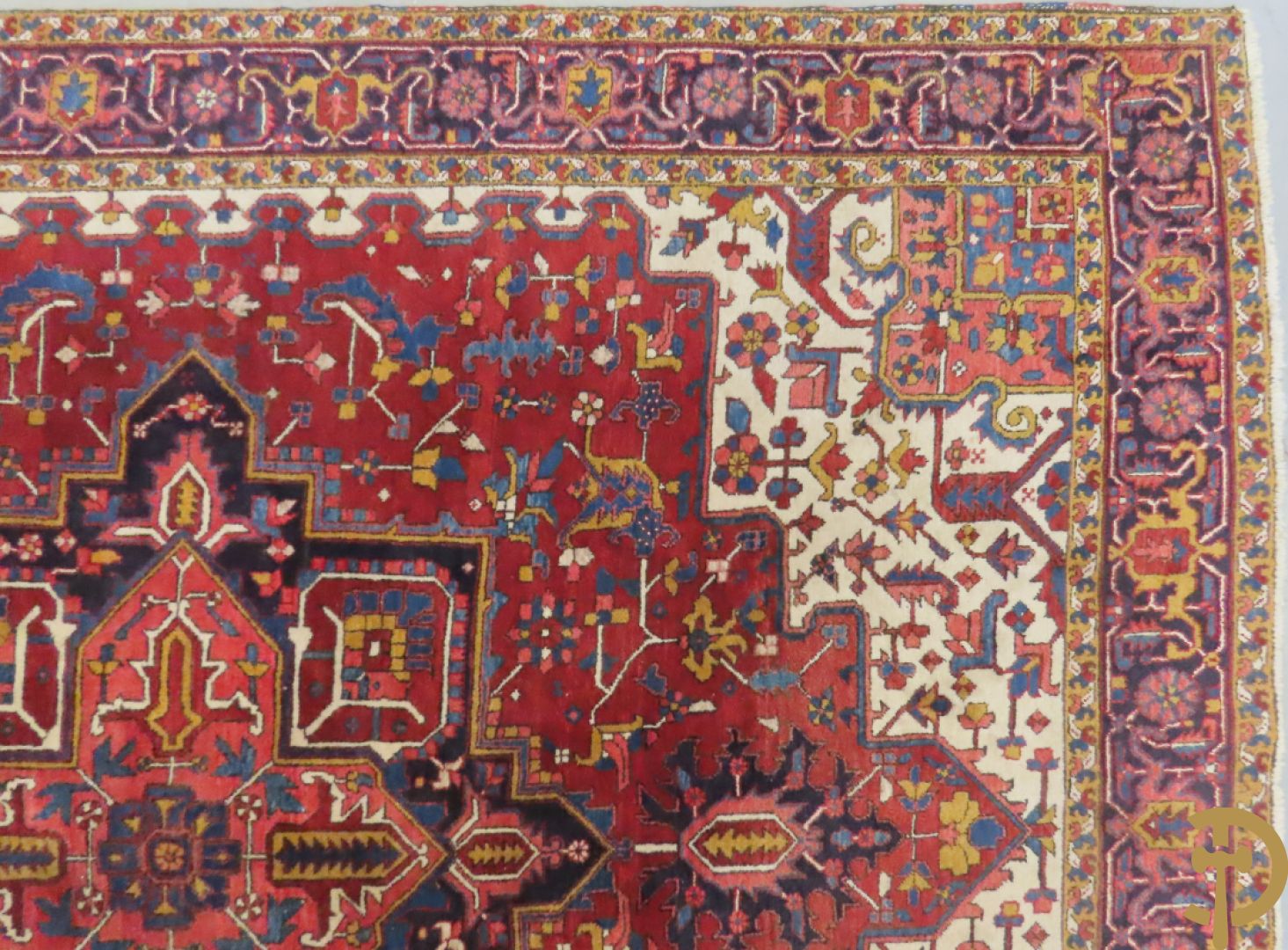 Oosters handgeknoopt tapijt Heriz