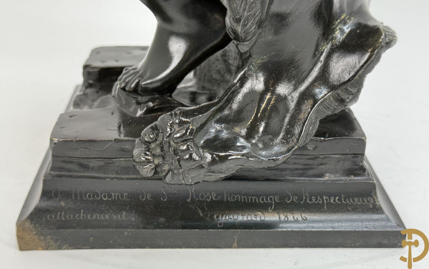 GAYRARD getekend 1846 à Madame de Ste Rose hommage de Respectueux attachement 