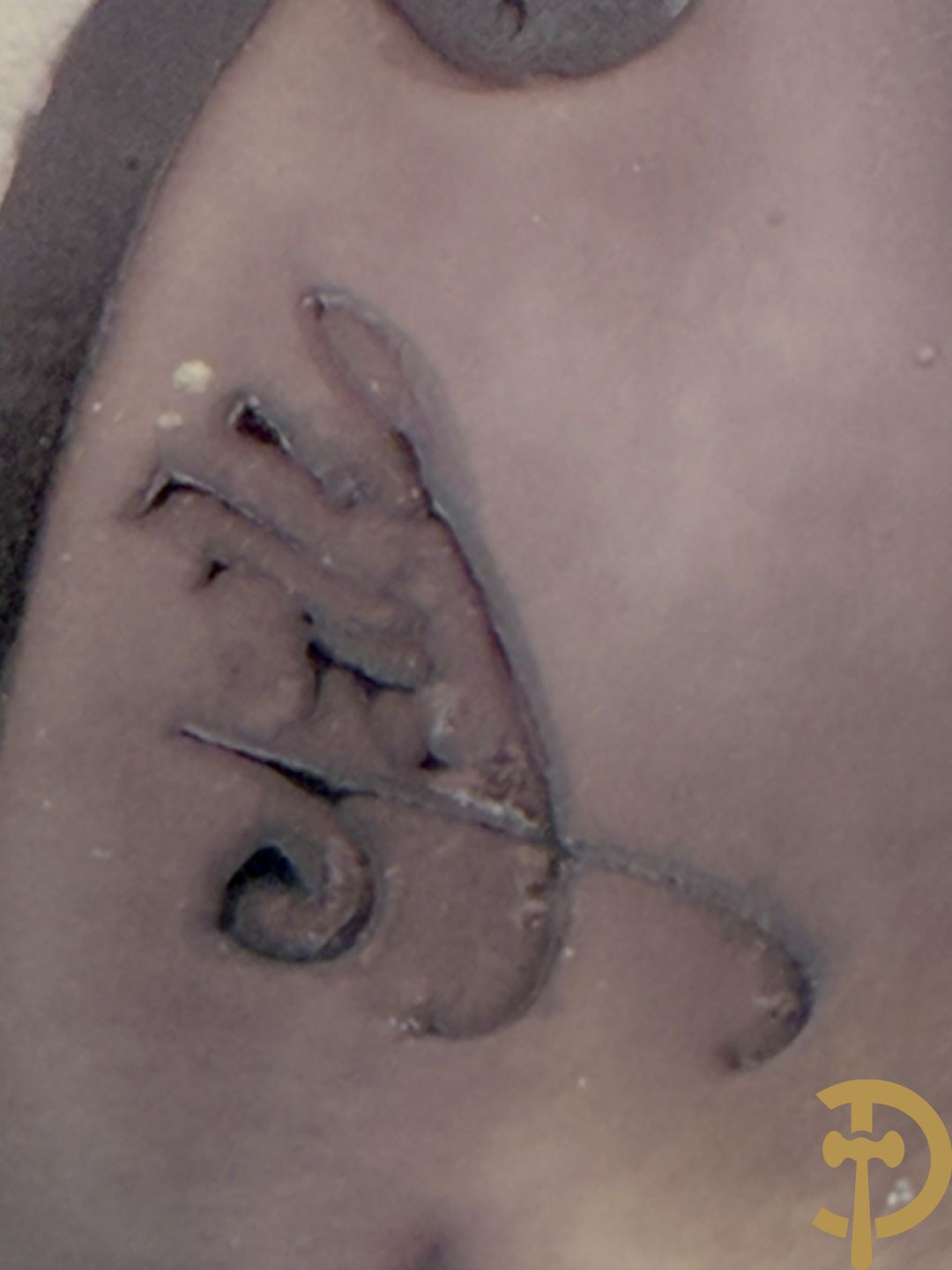 Art Nouveau vaas met gestyleerde bloemen, gezuurd en getekend Gallé