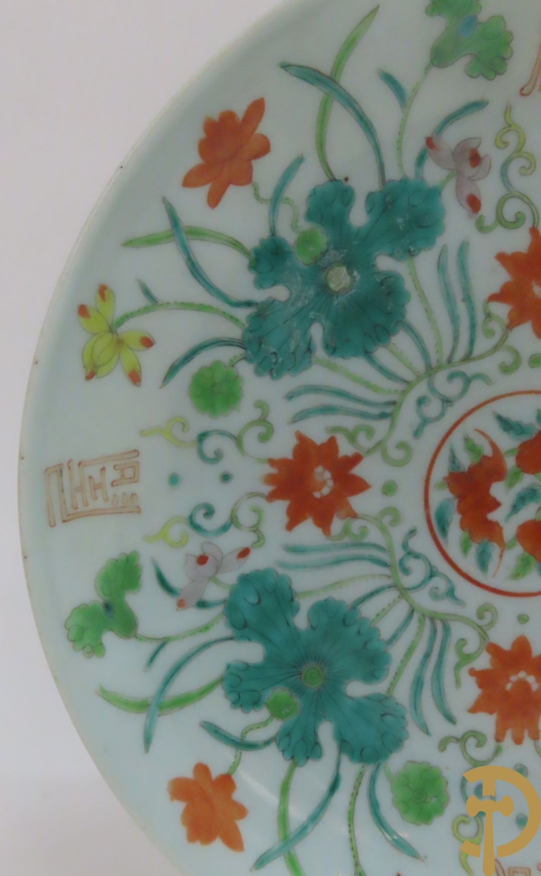 Lot Chinese porseleinen bordjes w.o. Famille rose en Kanton