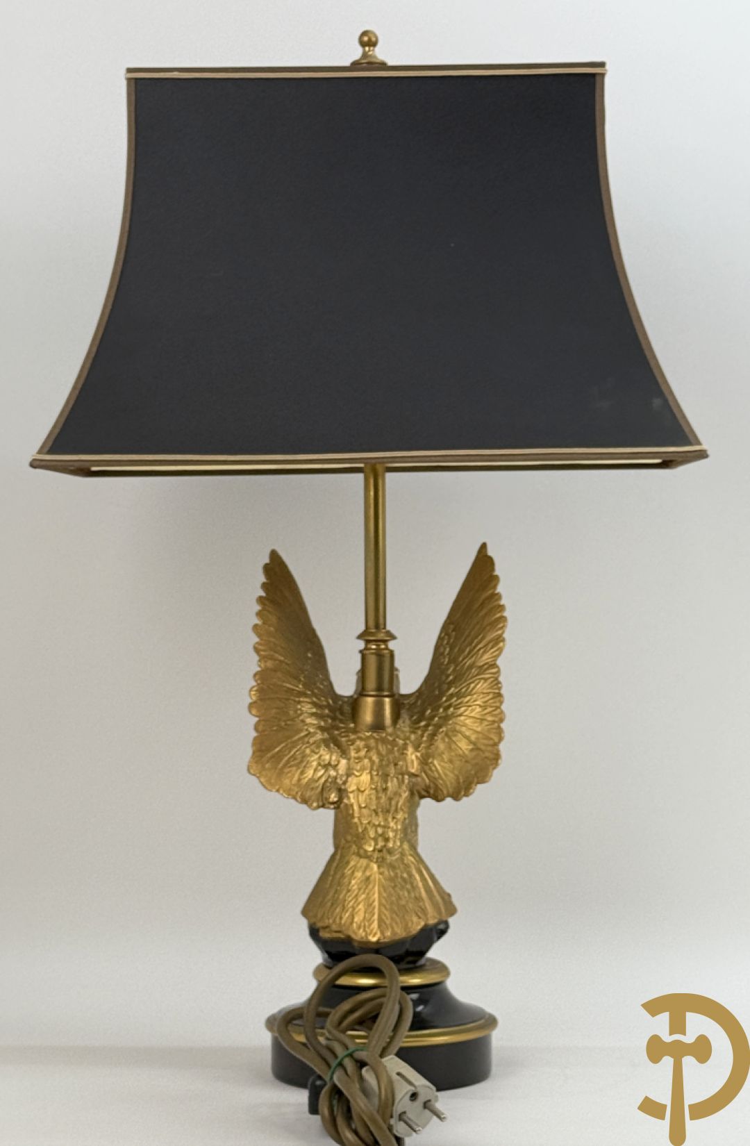 Vintage lampadaire met adelaar, Deknudt