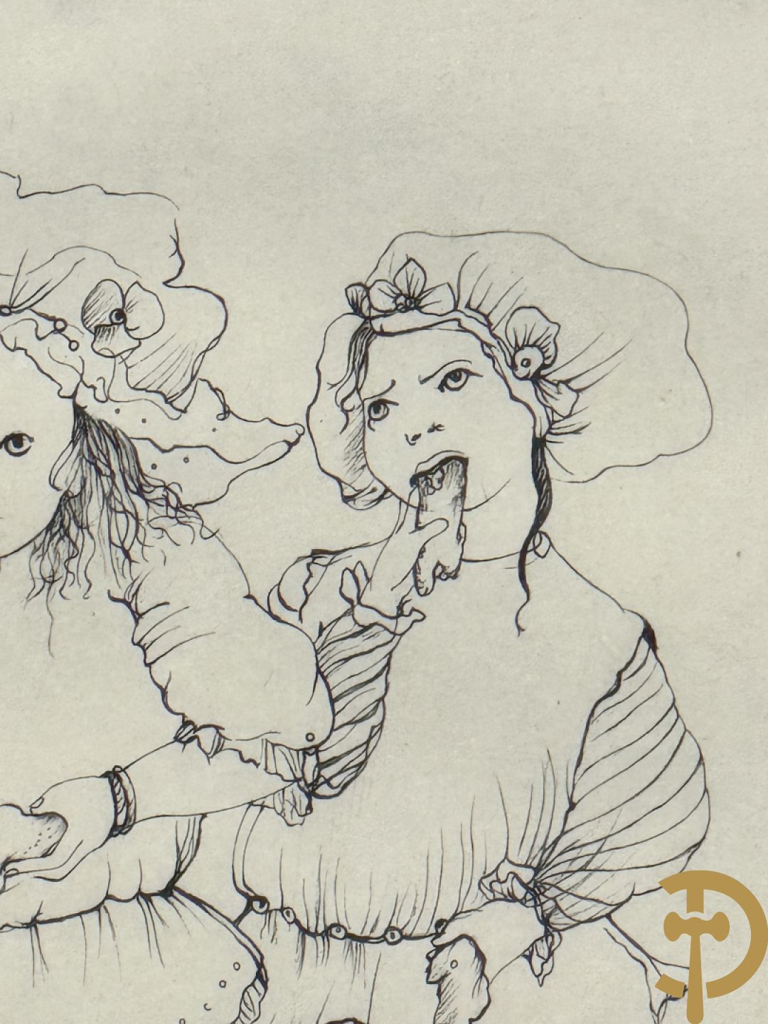 FINI Leonor getekend - Reeks van 4 gravures met meisjes - 2/75