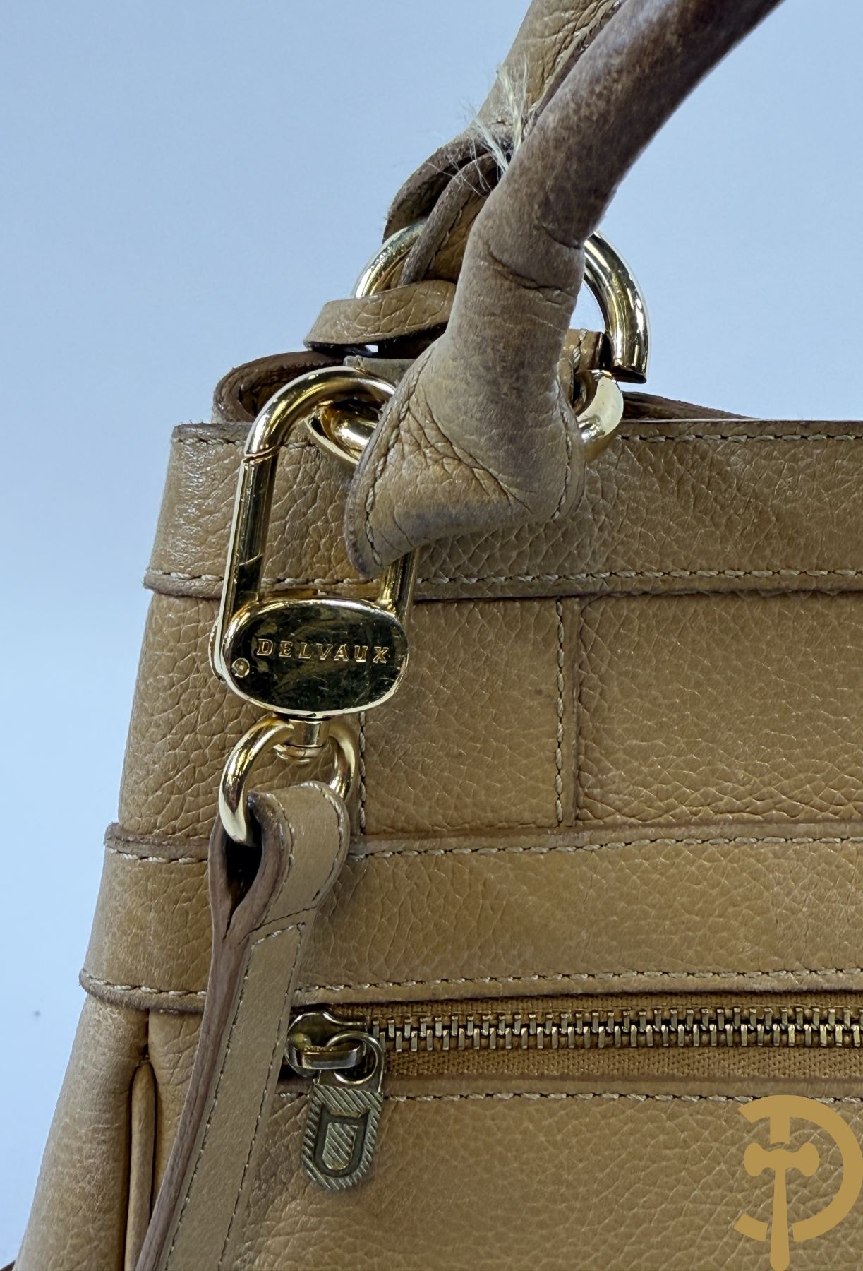 Lederen handtas Delvaux