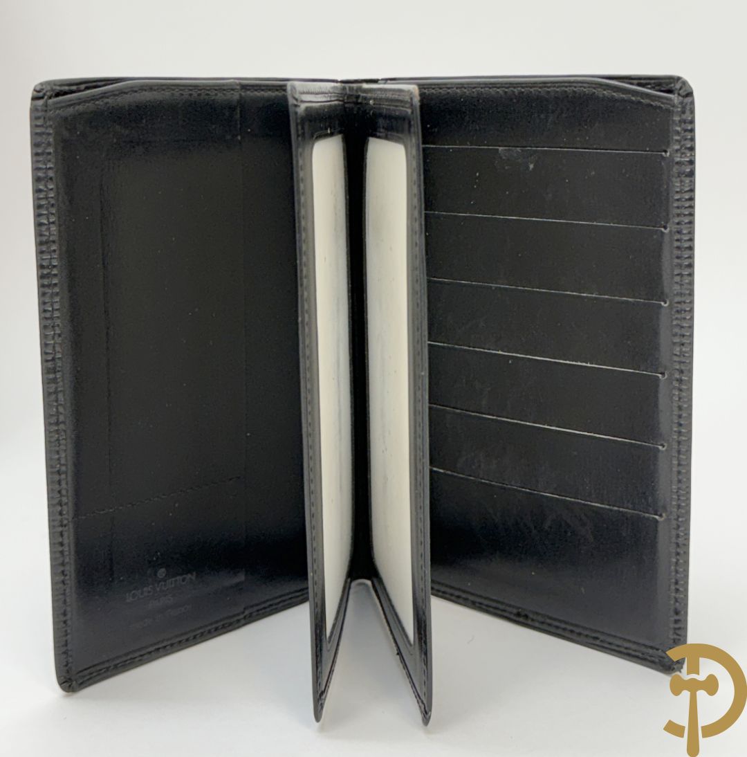 Lederen Louis Vuitton clutch + zwart lederen portefeuille Louis Vuitton