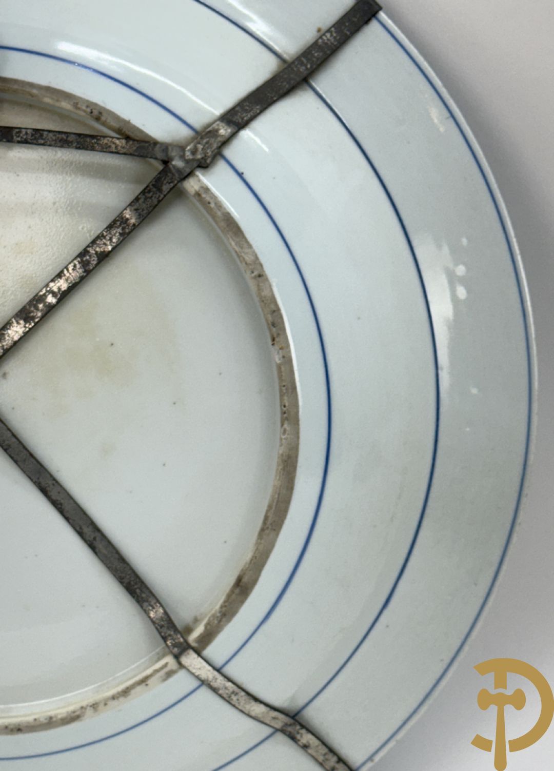 Chinese blauw/wit porseleinen schotel 