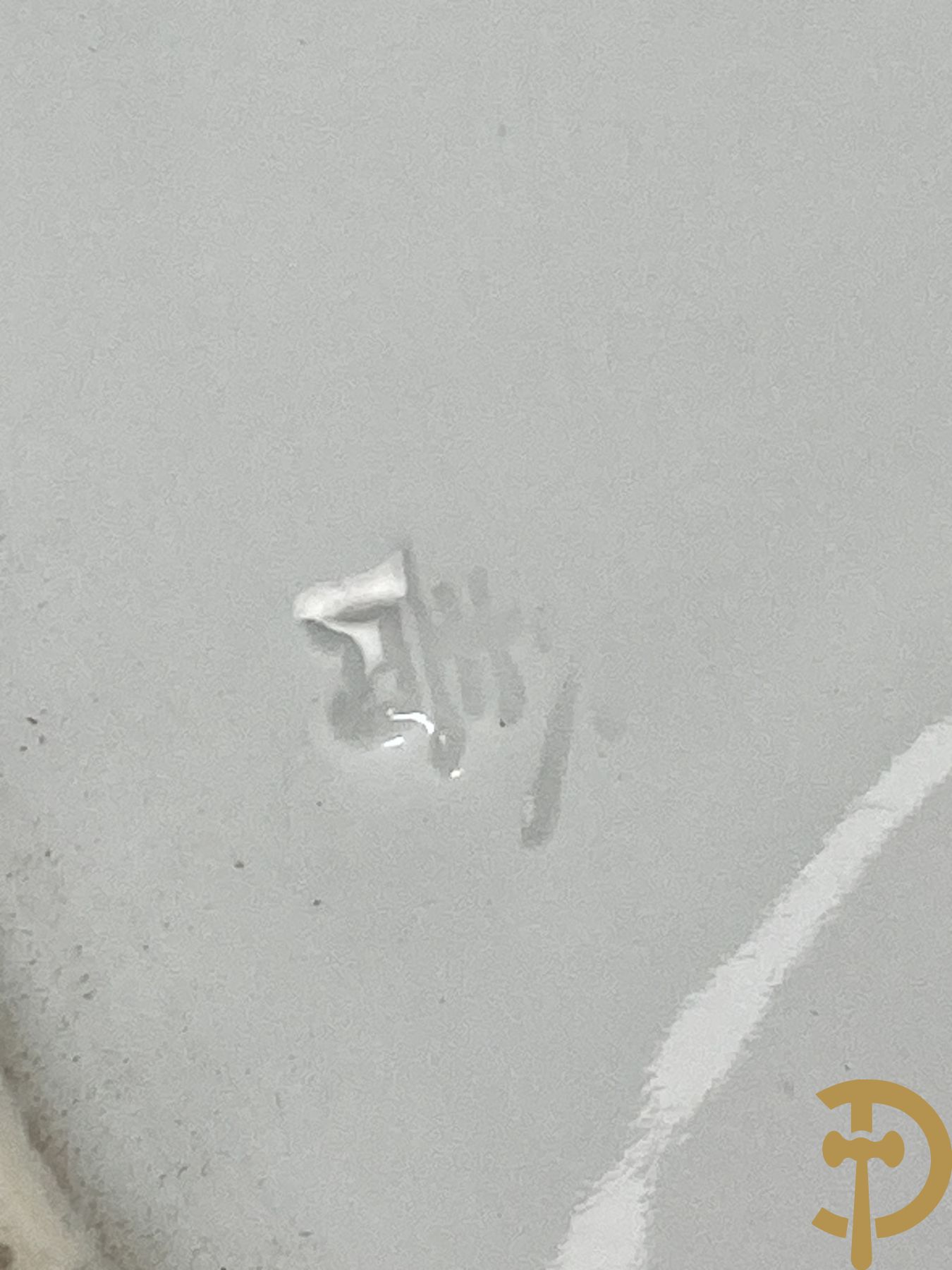 Paar porseleinen borden met vlinderdecor