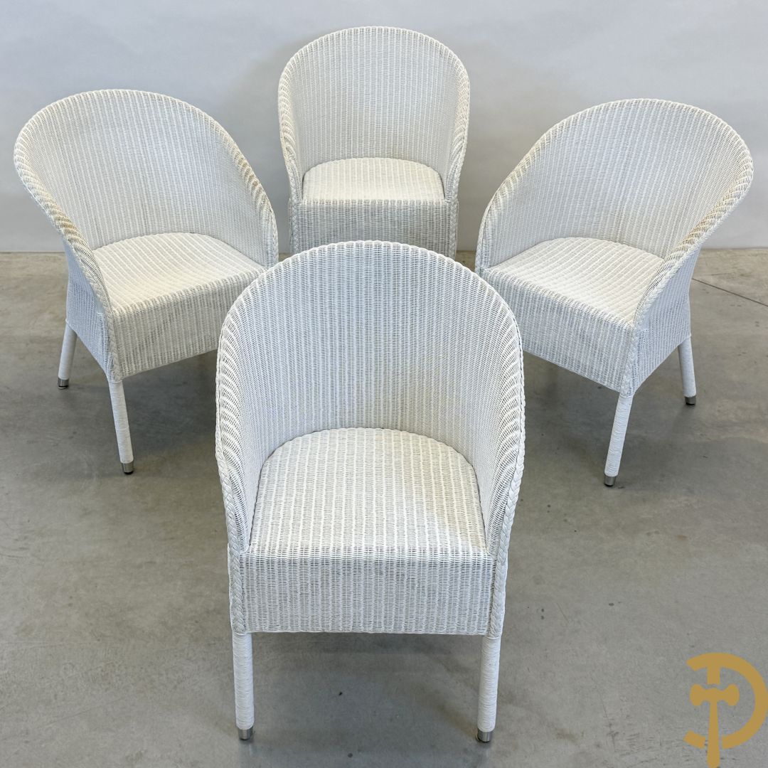 Vier gevlochten Lloyd Loom armzetels van Vincent Sheppard