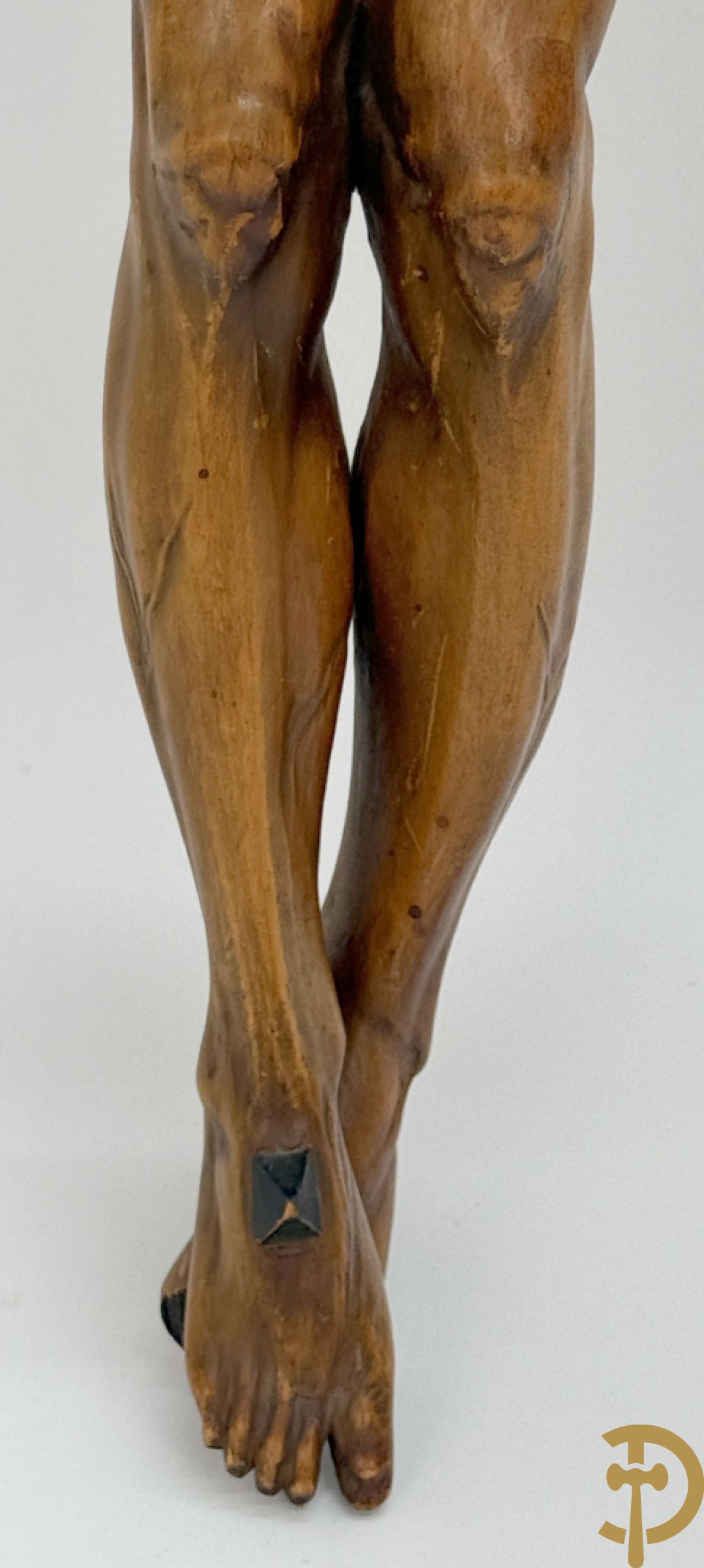 Gesculpteerde houten Jansenistische corpus