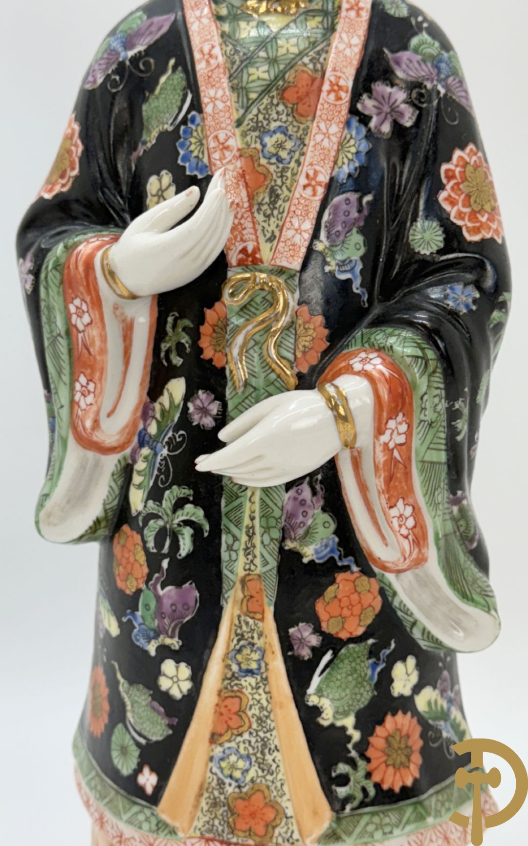 Porseleinen handbeschilderde geisha