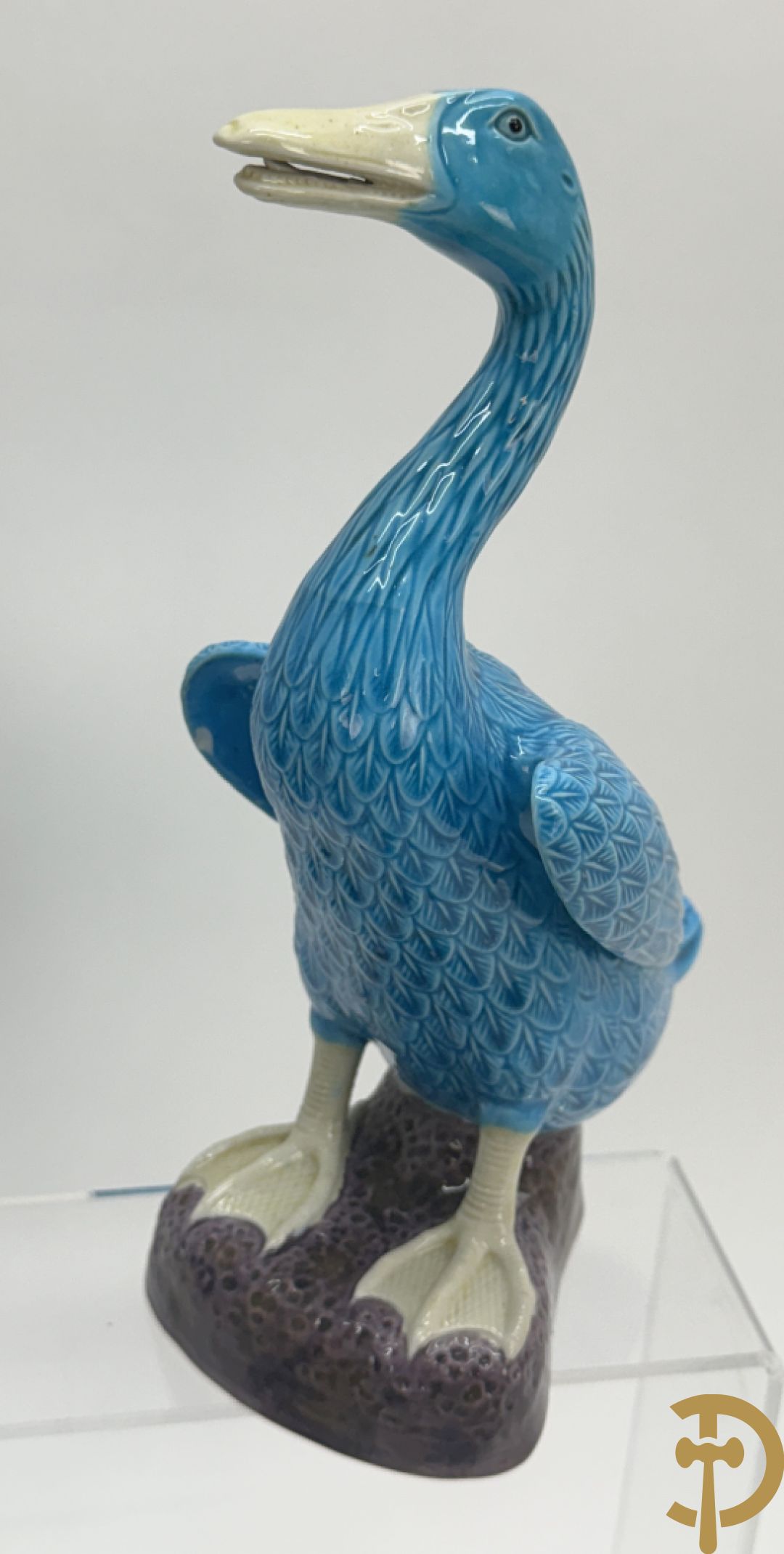 Vier paar porseleinen eenden + vaasje