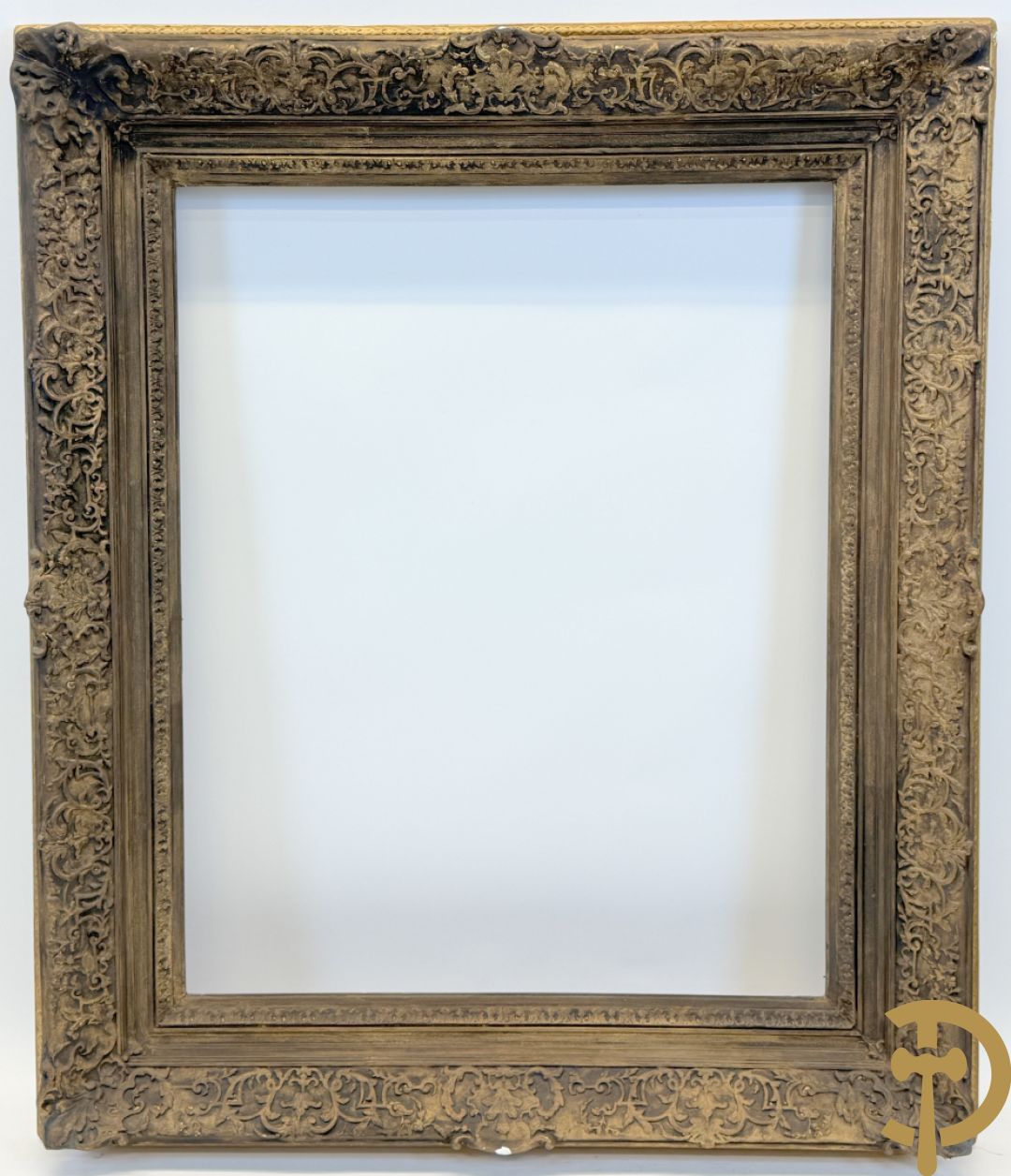 Oude grote vergulde Louis XV lijsten : 3 stuks