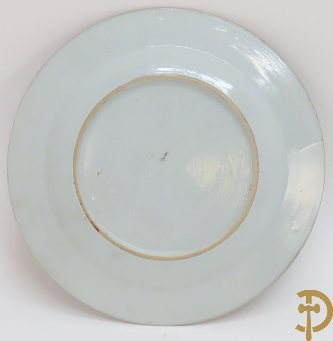 Lot Chinese porseleinen bordjes w.o. Famille rose en Kanton